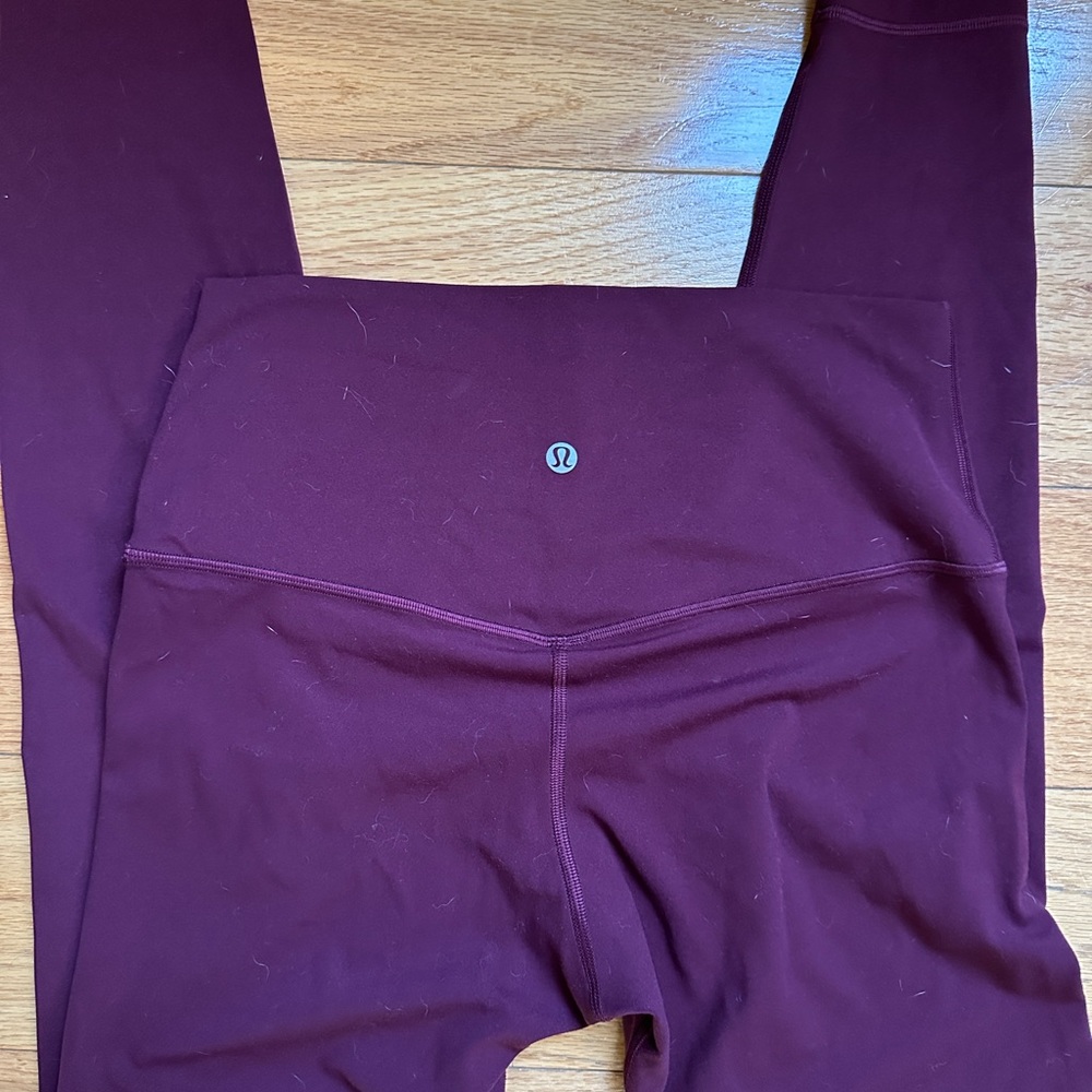 Lululemon Burgundy Leggings